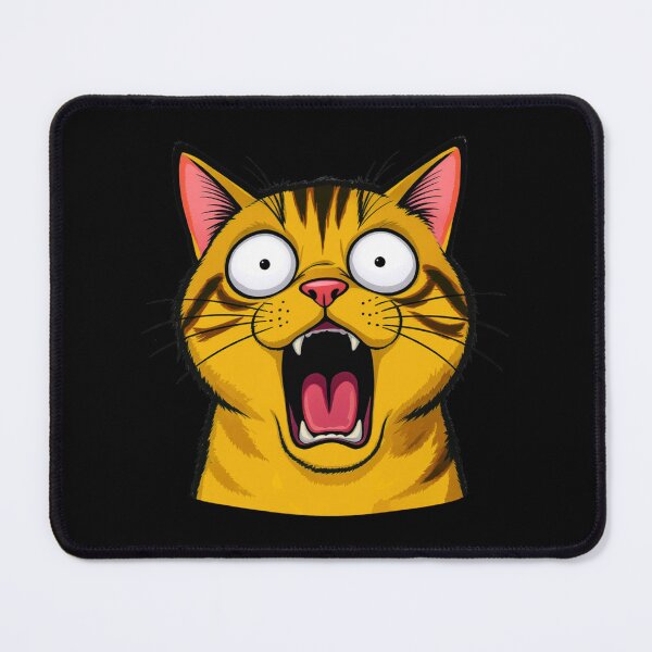 Item preview, Shocked Cat Meme | Funny Wide-Eyed Cat Sticker Reaction designed and sold by ColorSplash123.