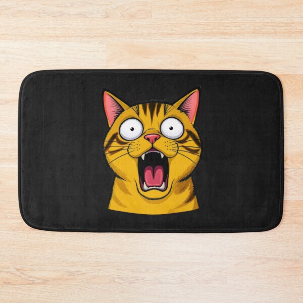 Item preview, Shocked Cat Meme | Funny Wide-Eyed Cat Sticker Reaction designed and sold by ColorSplash123.