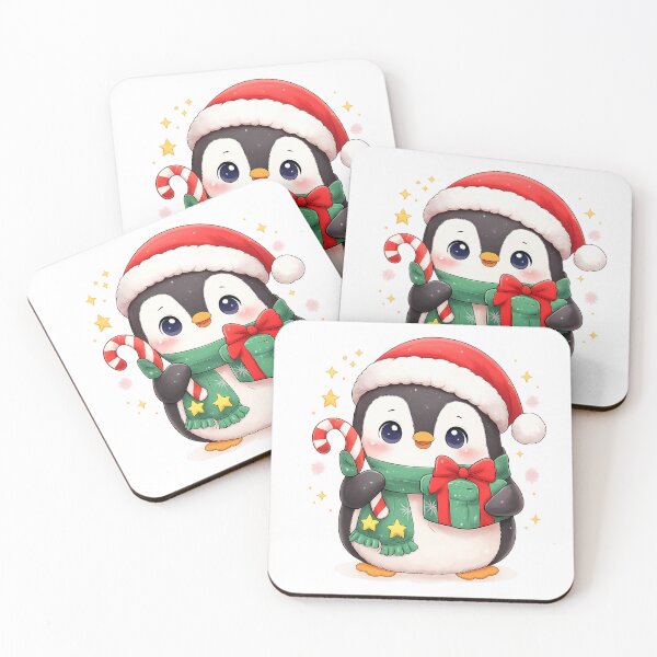 Item preview, Kawaii Christmas Penguin – Cute Cozy Holiday Friend designed and sold by kimkosovo.