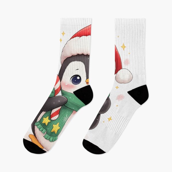 Item preview, Kawaii Christmas Penguin – Cute Cozy Holiday Friend designed and sold by kimkosovo.