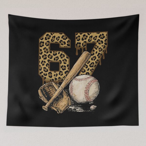 Item preview, Leopard Six Seven Bruh 67 Meme Baseball Cool Shirt designed and sold by LashondaGreen89.