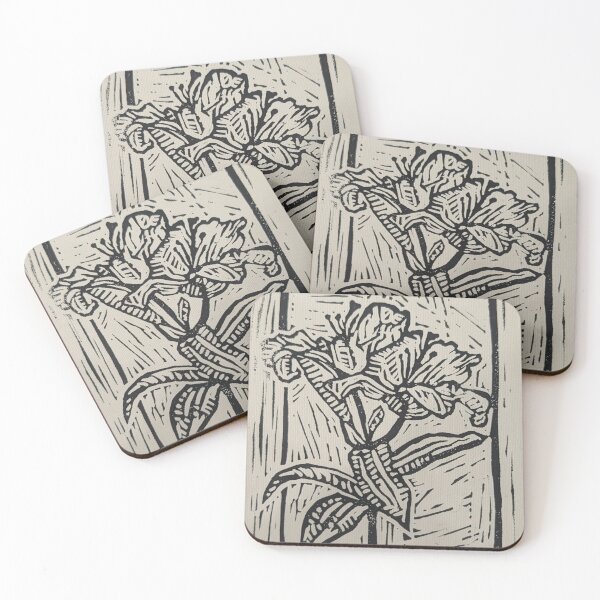 Item preview, Lily linocut Design designed and sold by the_langtry_art_logs.