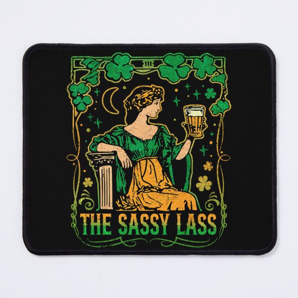 Item preview, Funny St. Patrick’s Day The Sassy Lass Tarot Card designed and sold by Patchina.