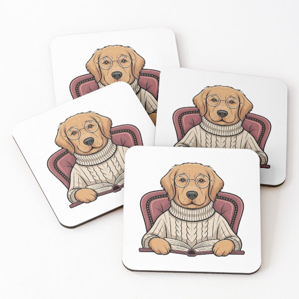 Item preview, Intellectual Dog Reading Book designed and sold by PawJoyParents.