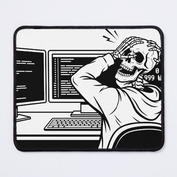 Item preview, 0 Errors 999 Warnings - Programmer Skeleton designed and sold by WojcikDesigners.