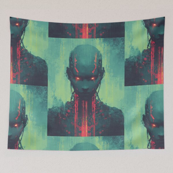 Item preview, Cybernetic Futuristic AI Digital Machine designed and sold by bapupa.
