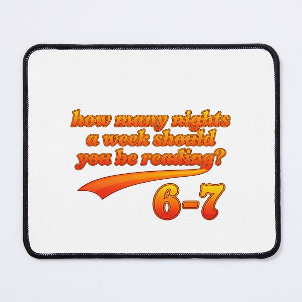 Item preview, How Many Nights A Week Should You Be Reading Numbers Meme designed and sold by HumansStuck12.