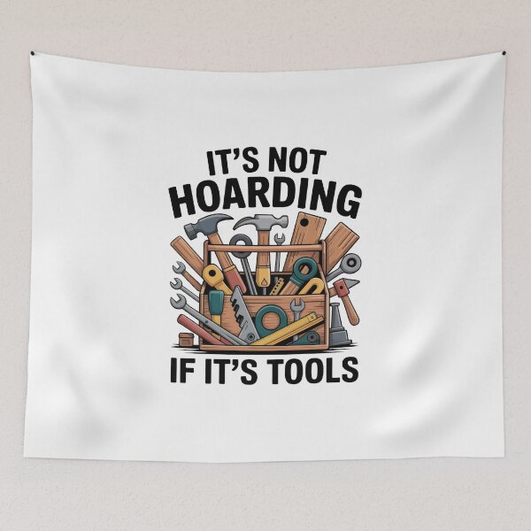 Item preview, Overfilled Toolbox Humor – Handyman Woodwork Carpenter DIY Tools Collector Design designed and sold by WSPrintCrafter.