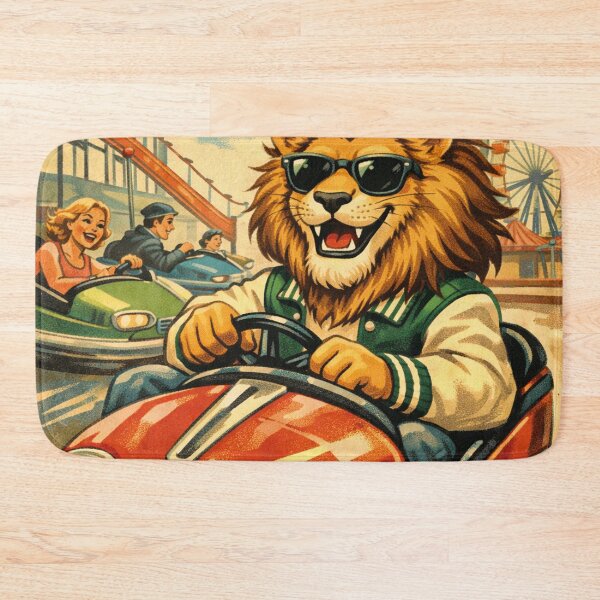 Item preview, Riding bumper cars, cool lion designed and sold by Mauswohn.