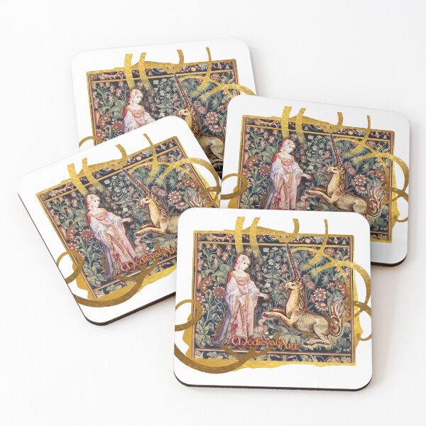 Item preview, Medieval Art - Lady, Dog and the Unicorn (by ACCI) designed and sold by VanyssaGraphics.