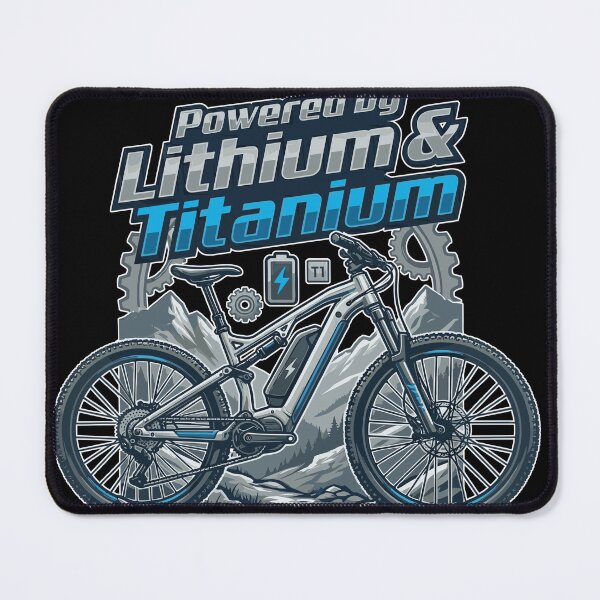 Item preview, Titanium Knees Lithium Batteries E-Bike Cycling Quote designed and sold by Cedinho.