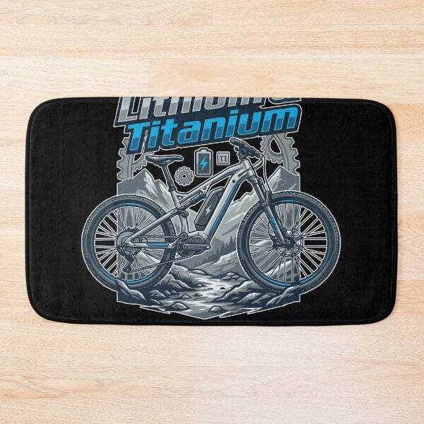 Item preview, Titanium Knees Lithium Batteries E-Bike Cycling Quote designed and sold by Cedinho.