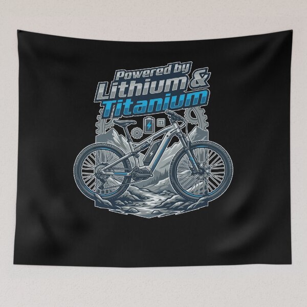 Item preview, Titanium Knees Lithium Batteries E-Bike Cycling Quote designed and sold by Cedinho.