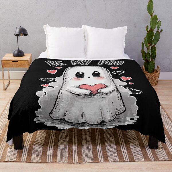 Item preview, Be My Boo – Cute Ghost Holding a Heart designed and sold by cr6zym1nd.