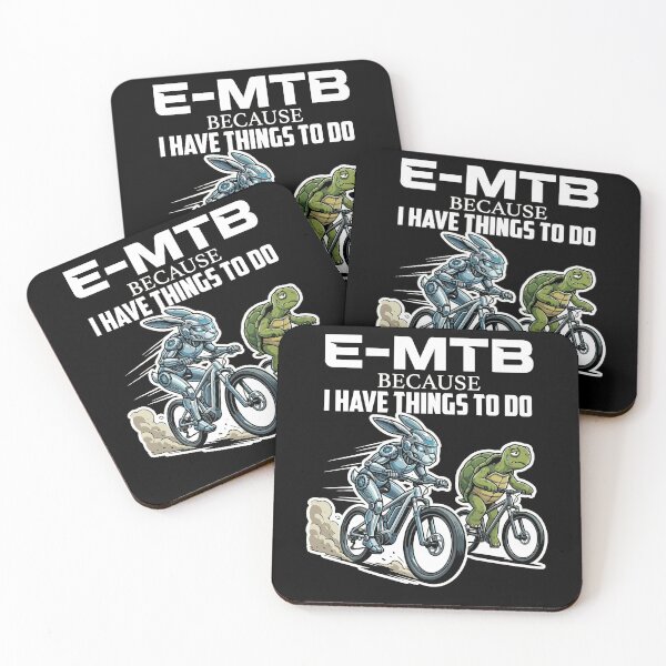 Item preview, Funny E-MTB Rabbit Turtle Race Electric Mountain Bike Humor designed and sold by Cedinho.