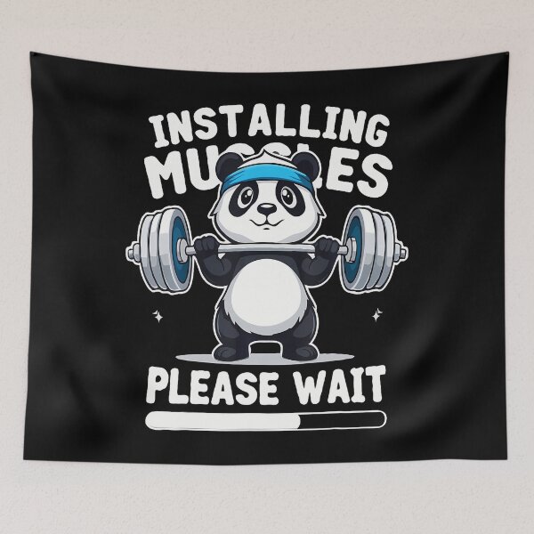 Item preview, Installing Muscles Please Wait designed and sold by poyinganianop.