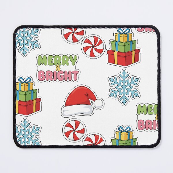 Item preview, Merry and Bright Christmas Clipart Set designed and sold by graphicnew.