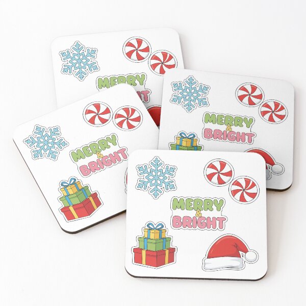 Item preview, Merry and Bright Christmas Clipart Set designed and sold by graphicnew.