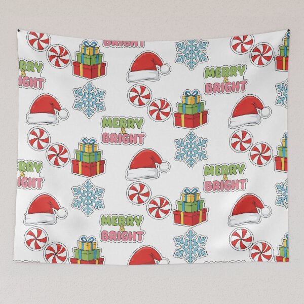 Item preview, Merry and Bright Christmas Clipart Set designed and sold by graphicnew.
