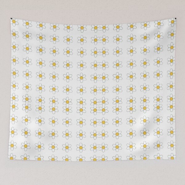 Item preview, Minimal Daisy Flower Pattern – Aesthetic Sticker designed and sold by Jiyahh.