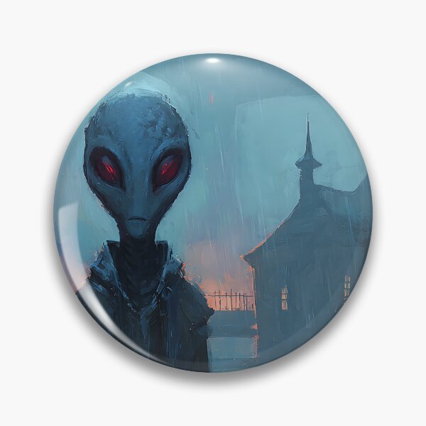 Item preview, Extraterrestrial Grey Alien Deep Space designed and sold by bapupa.