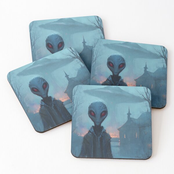 Item preview, Extraterrestrial Grey Alien Deep Space designed and sold by bapupa.