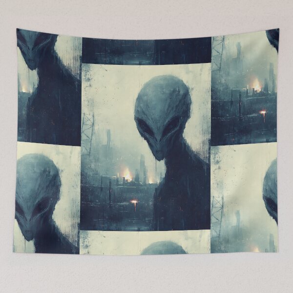 Item preview, Mythical Grey Alien Sci-Fi Legend designed and sold by bapupa.