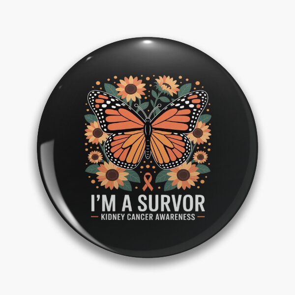 Item preview, Orange Butterfly Im A Survivor Kidney Cancer Awareness designed and sold by VladimiaPutin.