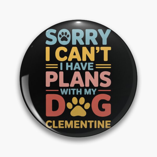 Item preview, Dog Name Clementine Personalised Busy With My Dog  designed and sold by PowAcademy.