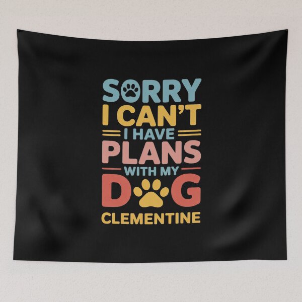 Item preview, Dog Name Clementine Personalised Busy With My Dog  designed and sold by PowAcademy.