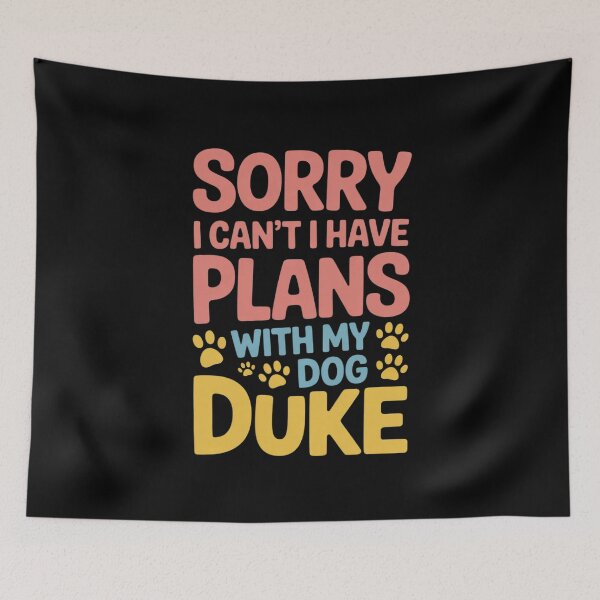 Item preview, Dog Name Duke Personalised Busy With My Dog Duke Men Women Kids  designed and sold by MythWoot.