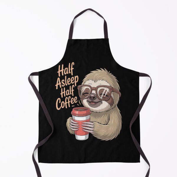 Item preview, Half Asleep Half Coffee Coffee Lover designed and sold by orlodrake.