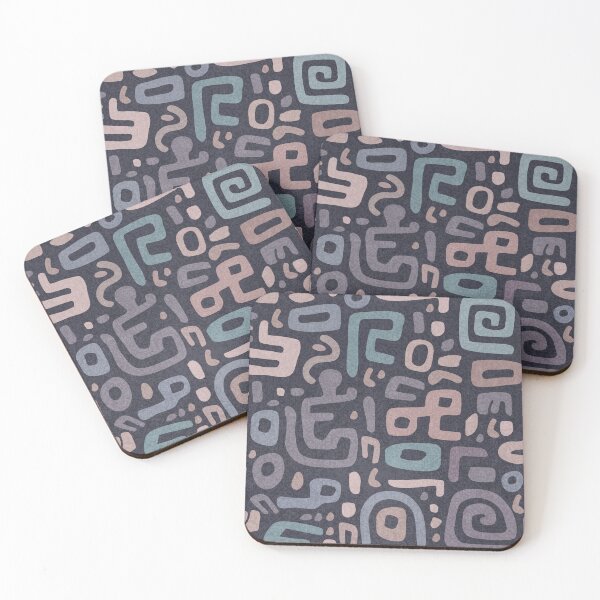 Item preview, Playful Abstract Tribal Symbols Seamless Pattern designed and sold by SylvieVibes.