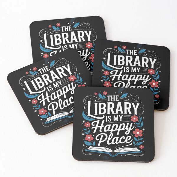 Item preview, The Library Is My Happy Place, Librarian and Booklover  designed and sold by CombatTask.