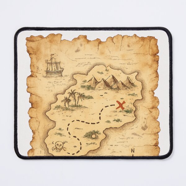 Item preview, Pirate Treasure Map designed and sold by halibutgoatramb.
