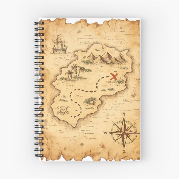 Item preview, Pirate Treasure Map designed and sold by halibutgoatramb.
