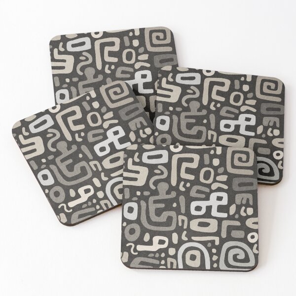 Item preview, Playful Abstract Tribal Symbols Seamless Pattern designed and sold by SylvieVibes.