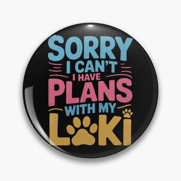 Item preview, Dog Name Loki Personalised Busy With My Dog Loki  designed and sold by PowAcademy.