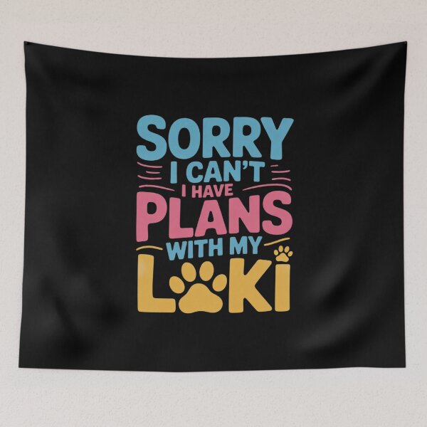Item preview, Dog Name Loki Personalised Busy With My Dog Loki  designed and sold by PowAcademy.