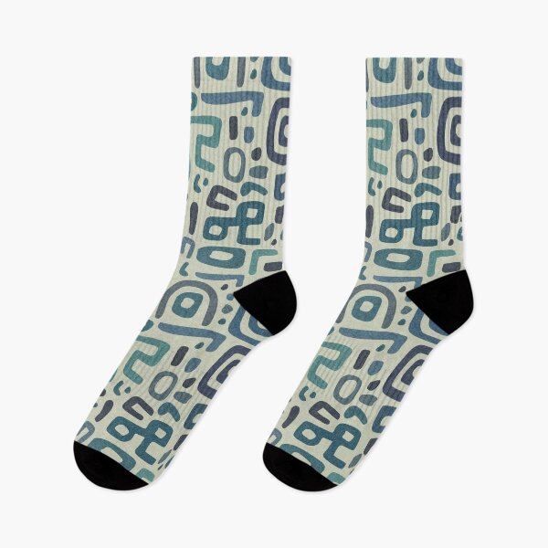 Item preview, Playful Abstract Tribal Symbols Seamless Pattern designed and sold by SylvieVibes.