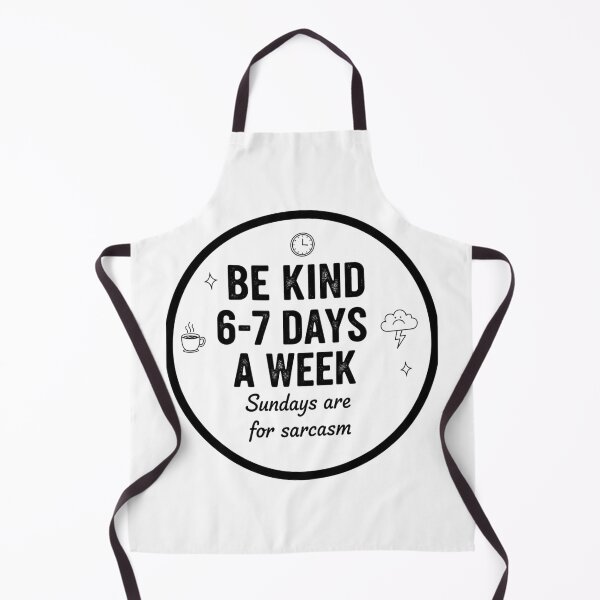 Item preview, Be Kind 6-7 Days A Week – Funny Retro Sarcastic Quote designed and sold by MIMSCorneR.