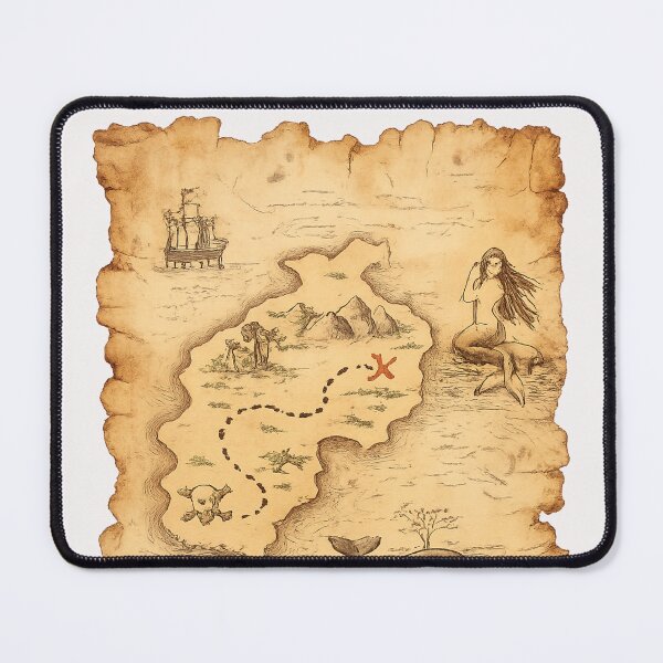 Item preview, Pirate Treasure Map designed and sold by halibutgoatramb.