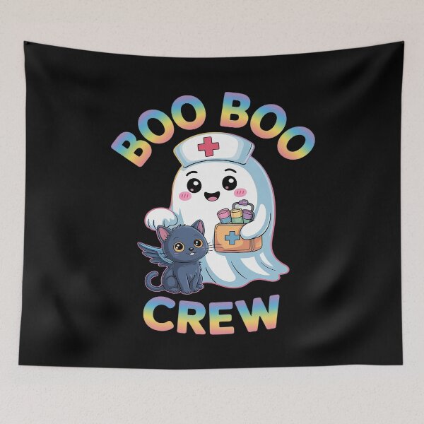 Item preview, Cute Tie Dye Boo Boo Crew Halloween Ghost Surgical Nurse designed and sold by countntenov.