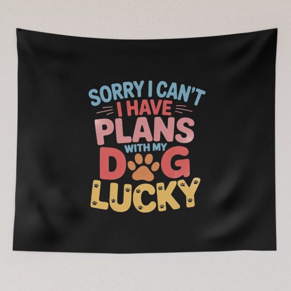Item preview, Dog Name Lucky Personalised Busy With My Dog Lucky  designed and sold by MythWoot.