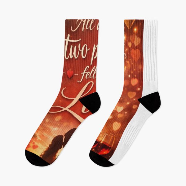 Item preview, All Because Two People Fell in Love – Romantic Valentine’s Day Design designed and sold by GG-Graphics.