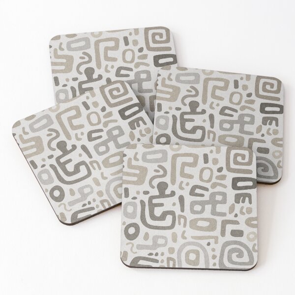 Item preview,  Playful Abstract Tribal Symbols Seamless Pattern designed and sold by SylvieVibes.