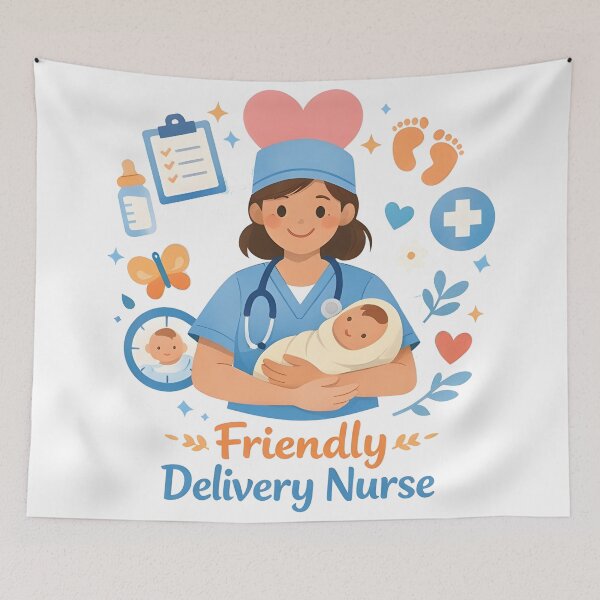 Item preview, doula Delivery Nurse designed and sold by Uglyandcute.