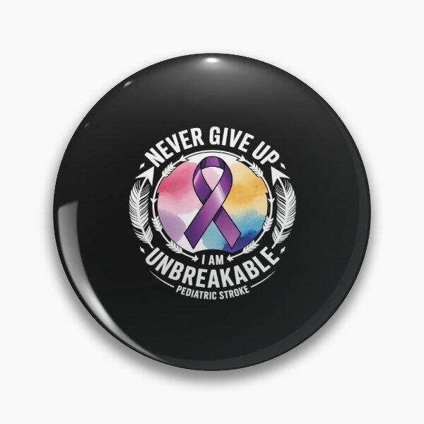 Item preview, Pediatric Stroke Awareness Purple Ribbon Fight Warrior Kids designed and sold by VladimiaPutin.