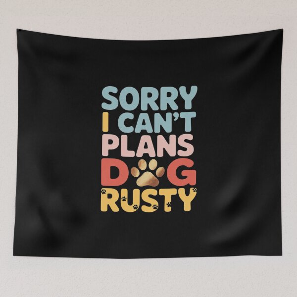 Item preview, Dog Name Rusty Personalised Busy With My Dog Rusty  designed and sold by MythWoot.