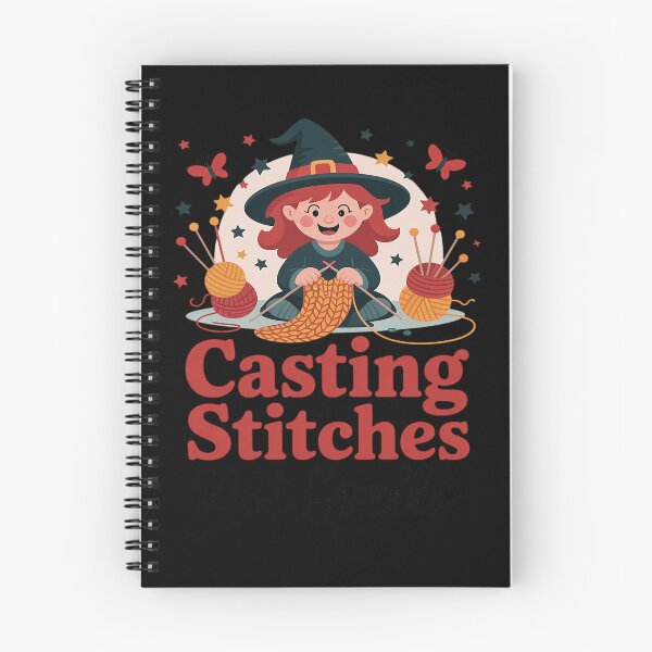 Item preview, Cute Witch Casting Stitches Funny Crochet Square designed and sold by Slwankol.